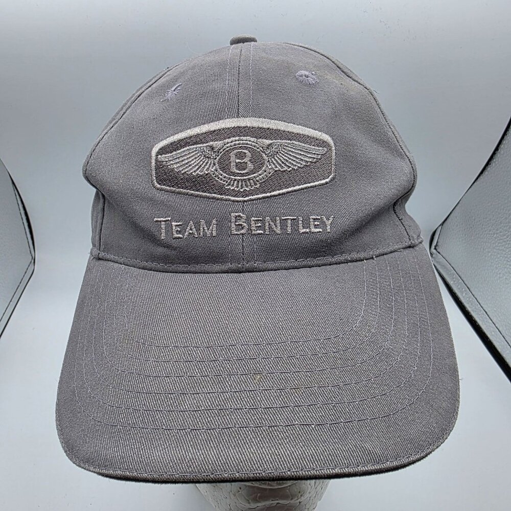 Bentley Motors Team Bentley Gray Baseball Cap Adjustable Embroidered Logo Hat